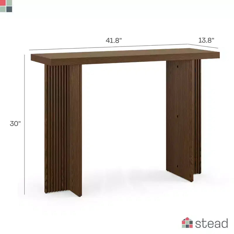 Console en bois cannelé pour entrée 19,8 kg