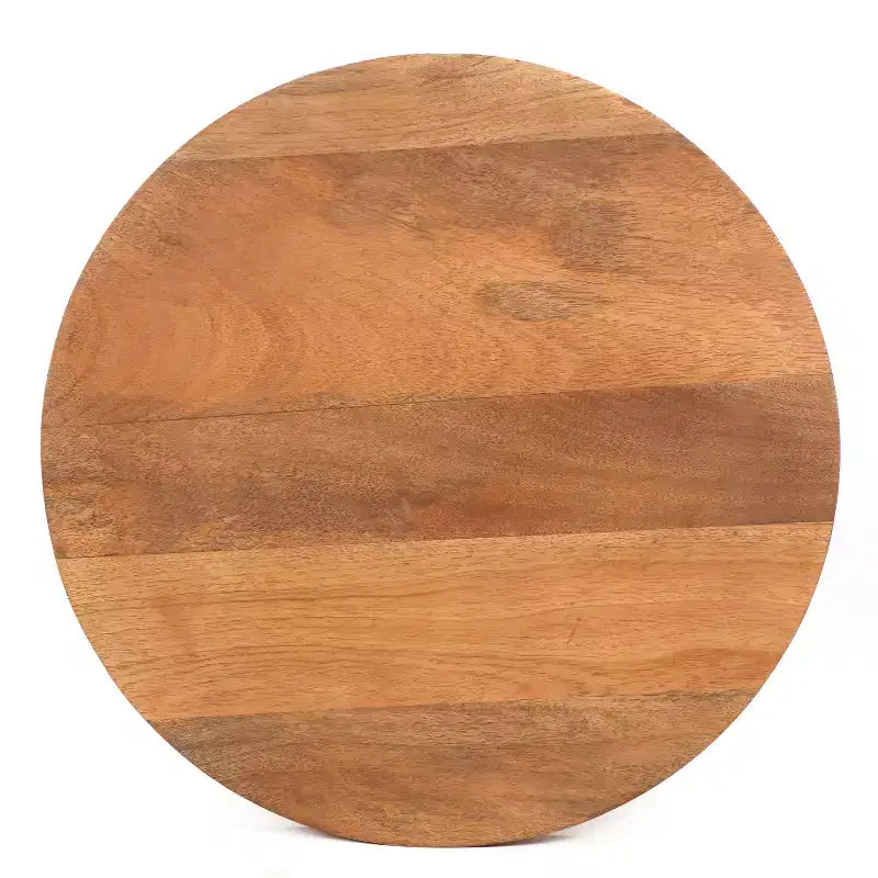 Table d'appoint ronde en bois de manguier et métal 6,02 kg