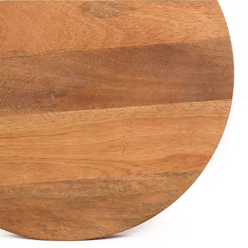 Table d'appoint ronde en bois de manguier et métal 6,02 kg