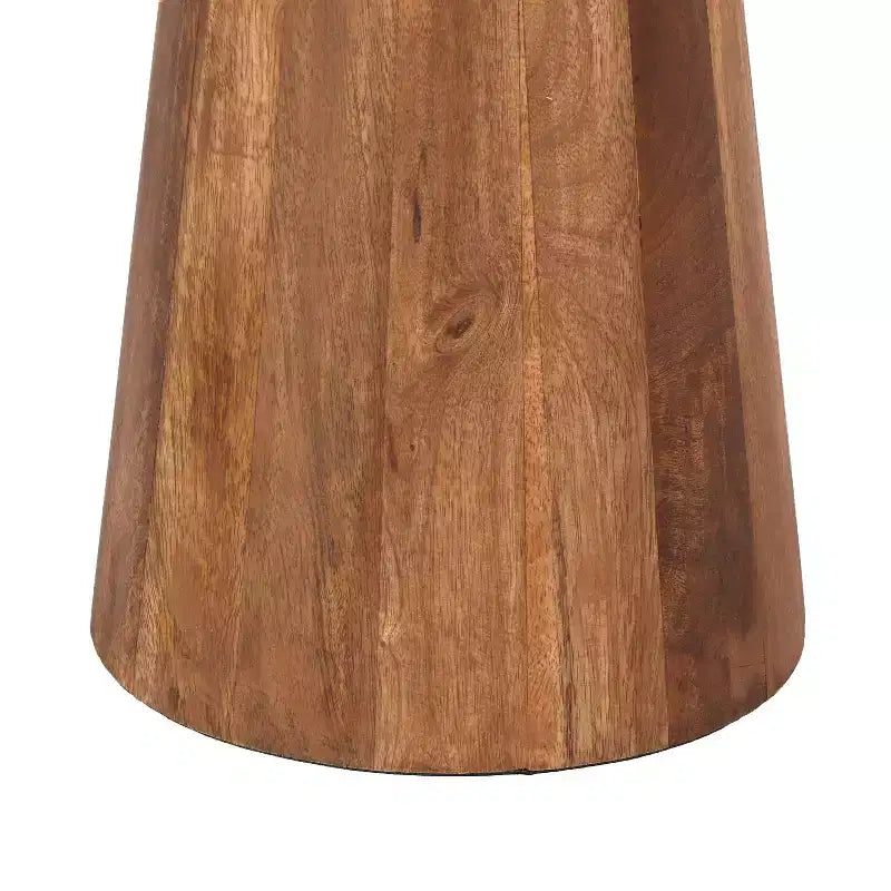 Table d'appoint ronde en bois de manguier et métal 6,02 kg