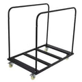 Chariot de table pliant robuste en acier avec 5 roulettes pivotantes Capacité de 816 kg