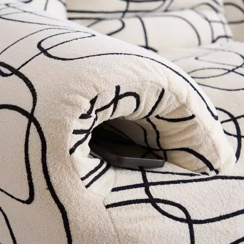 Pouf poire en mousse à mémoire de forme avec accoudoirs 16,5 kg