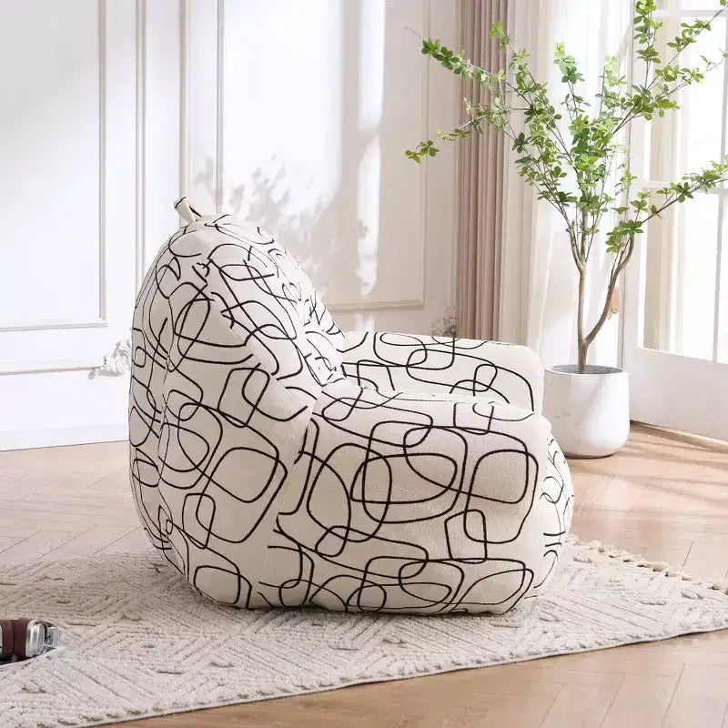 Pouf poire en mousse à mémoire de forme avec accoudoirs 16,5 kg