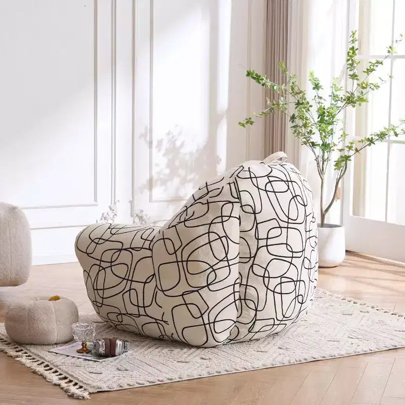 Pouf poire en mousse à mémoire de forme avec accoudoirs 16,5 kg