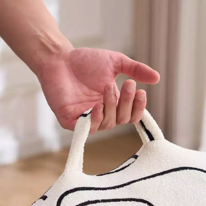 Pouf poire en mousse à mémoire de forme avec accoudoirs 16,5 kg