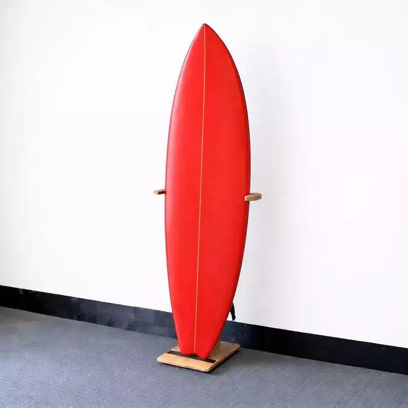Support de rangement vertical pour planches de surf en bois d'hévéa