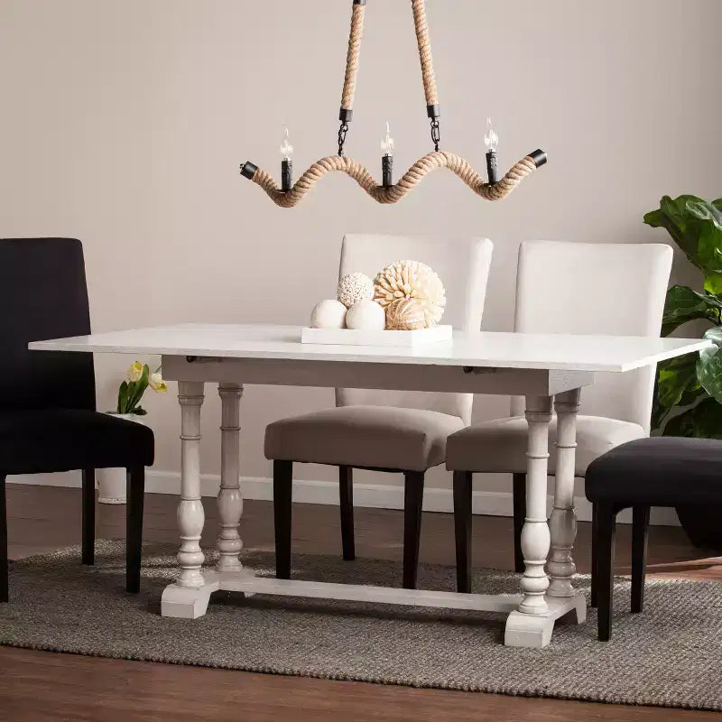 Console pliante en pin et MDF, table à manger 157,5 cm l. × 76,2 cm H.