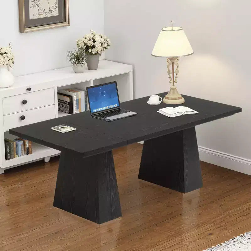 Bureau de direction en MDF avec bords incurvés 160 cm (P) x 75 cm (H)