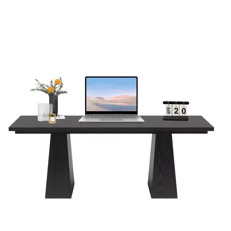 Bureau de direction en MDF avec bords incurvés 160 cm (P) x 75 cm (H)