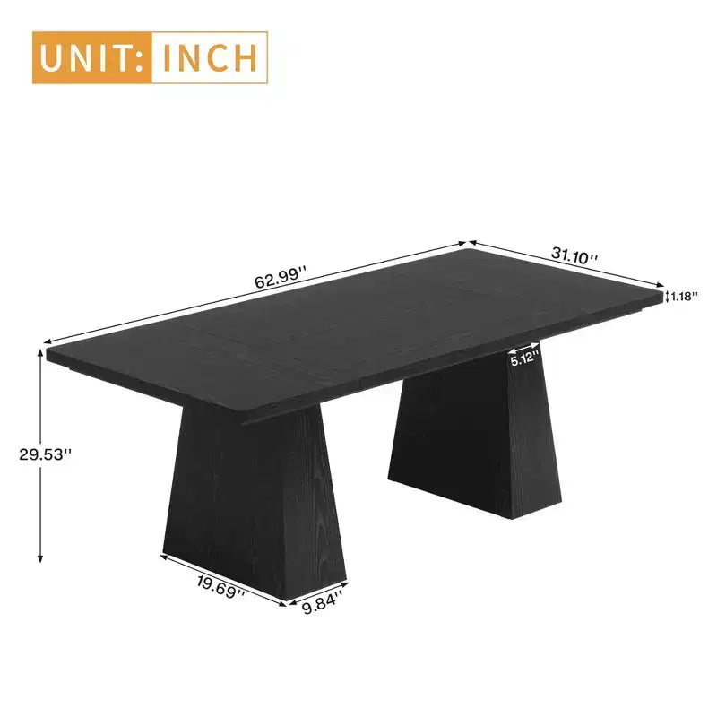 Bureau de direction en MDF avec bords incurvés 160 cm (P) x 75 cm (H)