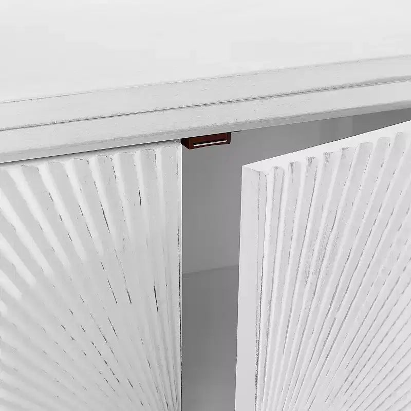 Meuble d'appoint en placage de bois avec portes texturées 69,9 cm (l) × 73,7 cm (H)