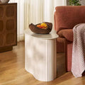 Table d'appoint en céramique et fer 62 cm (l) x 46 cm (H)