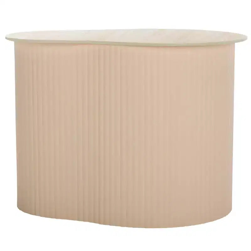 Table d'appoint en céramique et fer 62 cm (l) x 46 cm (H)