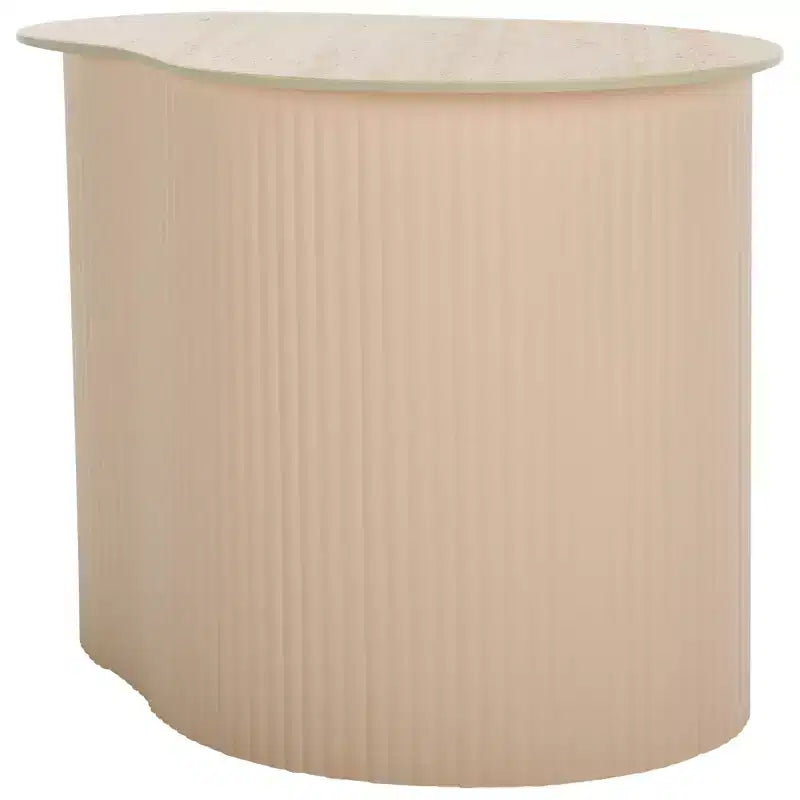 Table d'appoint en céramique et fer 62 cm (l) x 46 cm (H)
