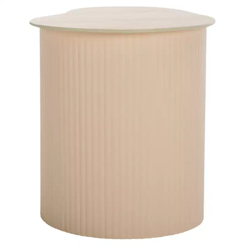 Table d'appoint en céramique et fer 62 cm (l) x 46 cm (H)