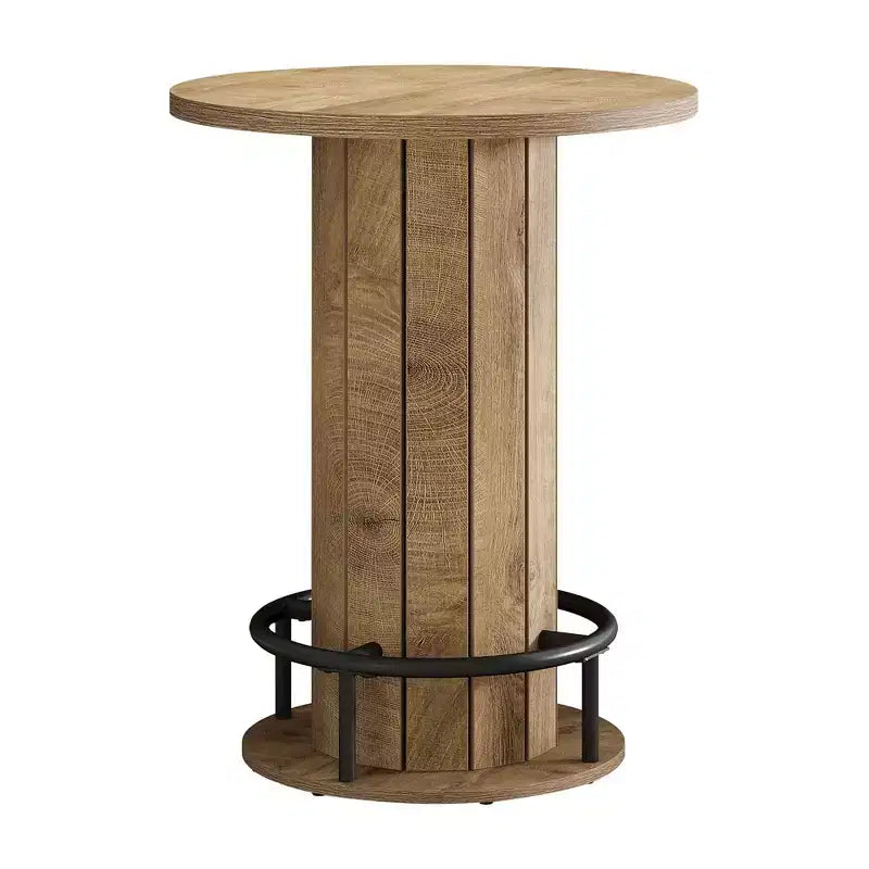 Table de bistrot ronde en MDF 79 cm (diamètre) × 99 cm (H)