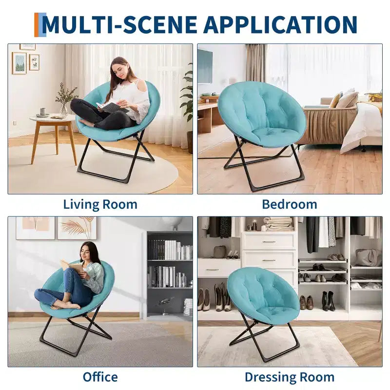 Fauteuil d'appoint d'intérieur en fer et coton