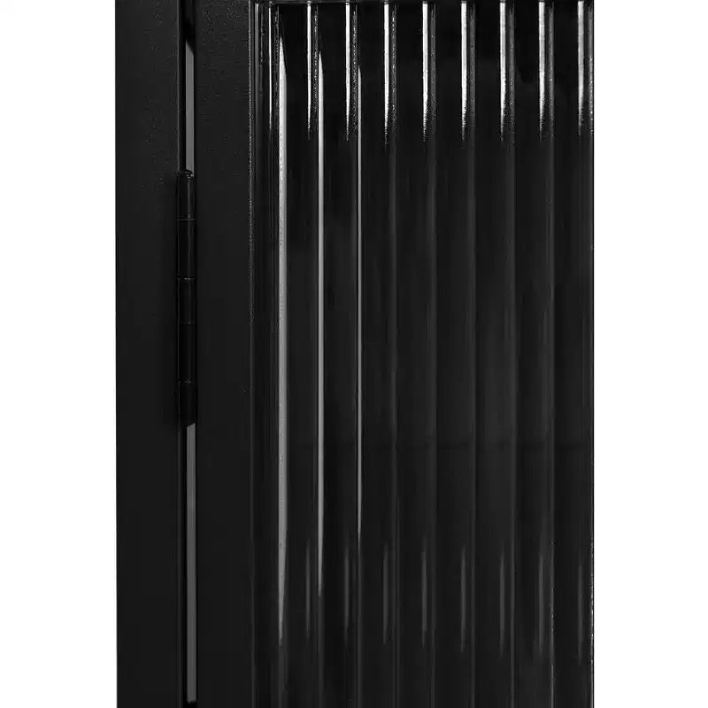 Vitrine à porte vitrée avec cadre métallique 43,13"L × 36,03"H