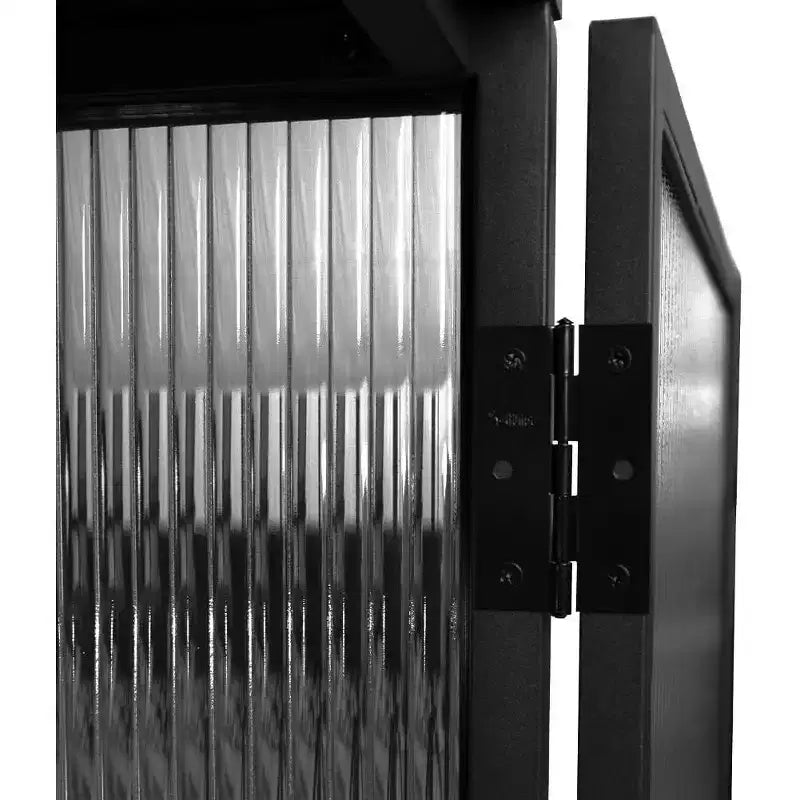 Vitrine à porte vitrée avec cadre métallique 43,13"L × 36,03"H