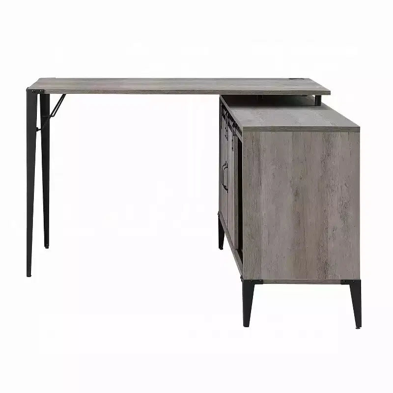 Bureau d'ordinateur en MDF avec tiroirs et étagères ouvertes