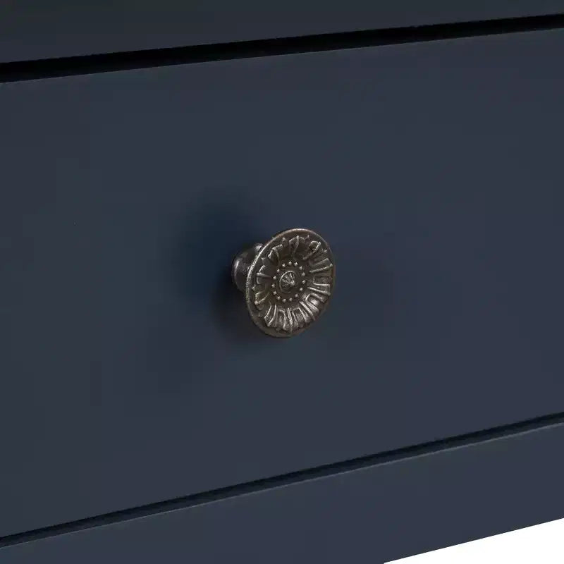 Console en pin massif avec 3 tiroirs de 122 cm de large