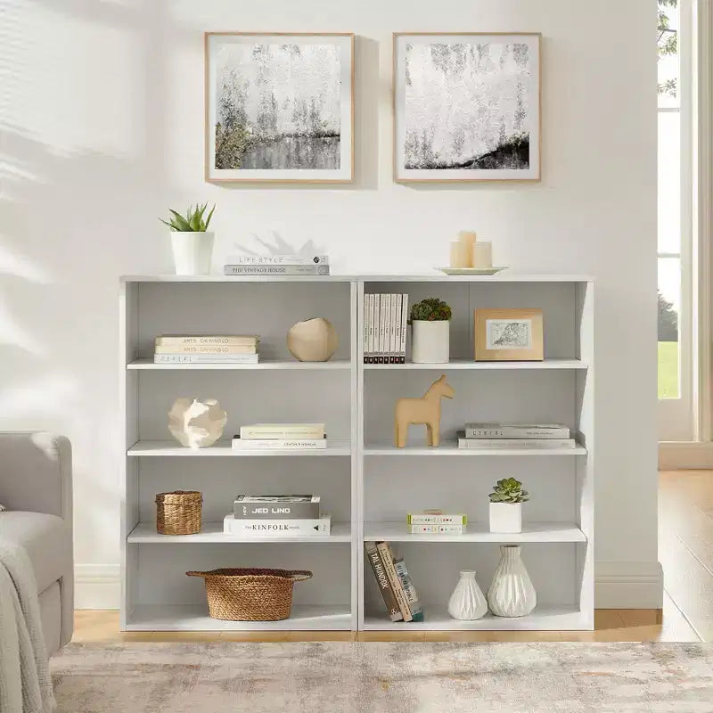 Étagère double couche en MDF à 8 niveaux 180,34 cm (H) × 60 cm (P)
