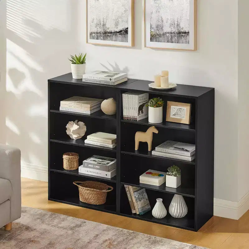 Étagère double couche en MDF à 8 niveaux 180,34 cm (H) × 60 cm (P)