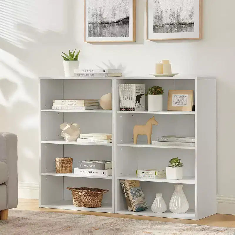 Étagère double couche en MDF à 8 niveaux 180,34 cm (H) × 60 cm (P)