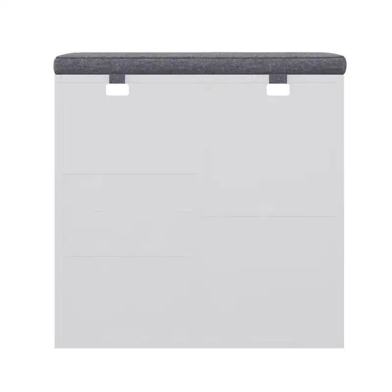 Banc de rangement à chaussures en bois avec coussin 104 cm L × 10 casiers