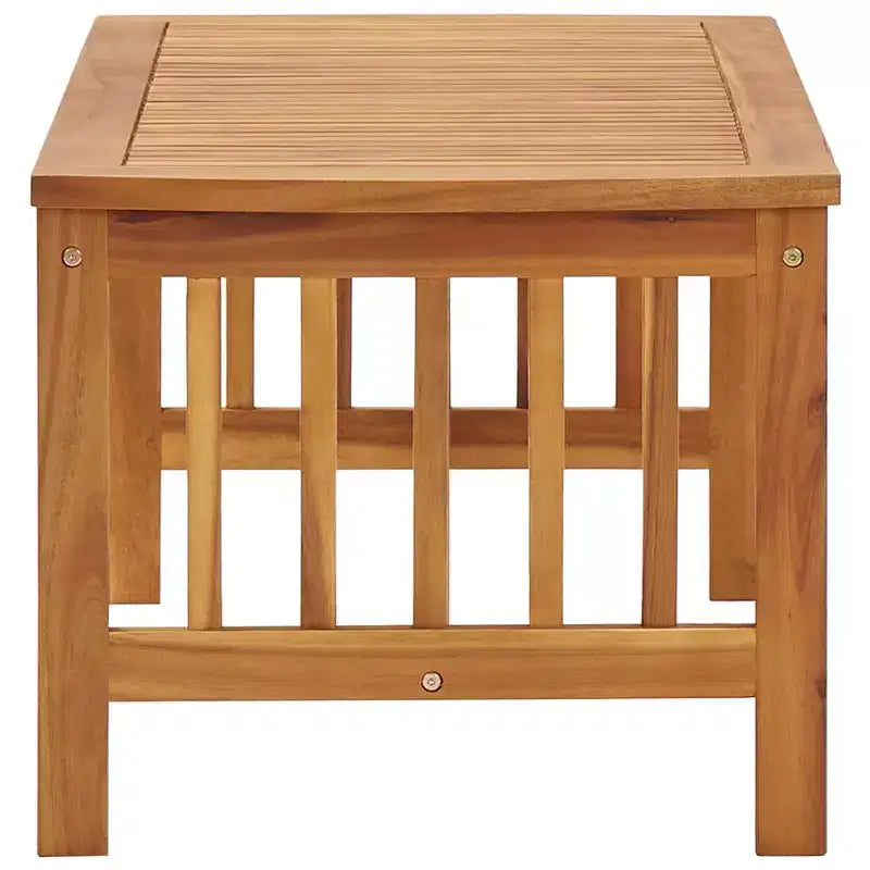 Table basse en bois d'acacia massif 102 cm (L) × 50 cm (P)