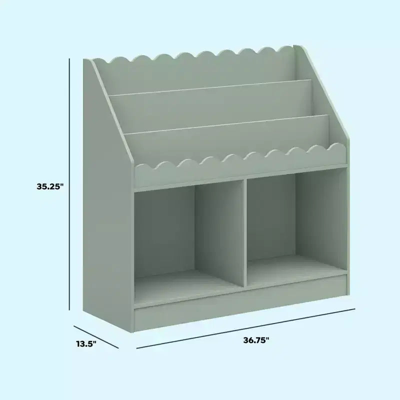 Étagère à livres pour enfants en pin 89,5 cm H x 93,3 cm L