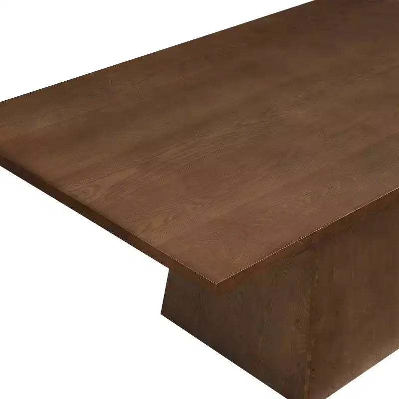 Table à manger sur pied surdimensionnée de style campagnard en bois et MDF 57.5 kg