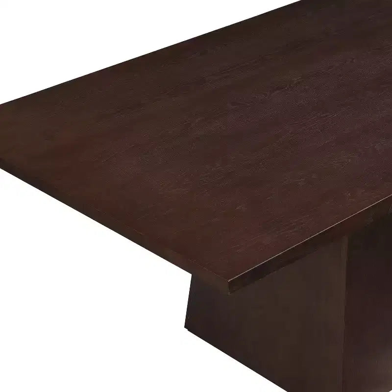 Table à manger sur pied surdimensionnée de style campagnard en bois et MDF 57.5 kg