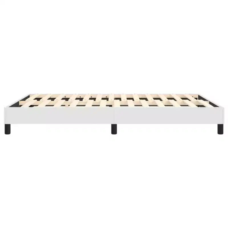 Lit double en similicuir et bois composite 52 lb