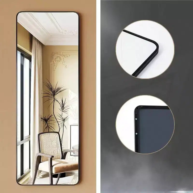 Miroir Psyché de Porte en Métal 130 cm H x 48 cm L