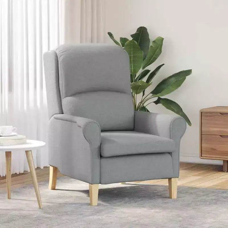 Fauteuil en tissu, cadre en bois composite 76 × 94 × 102 cm