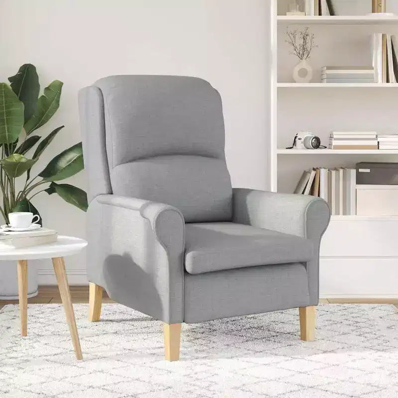 Fauteuil en tissu, cadre en bois composite 76 × 94 × 102 cm