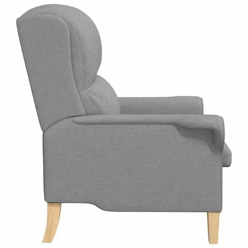 Fauteuil en tissu, cadre en bois composite 76 × 94 × 102 cm
