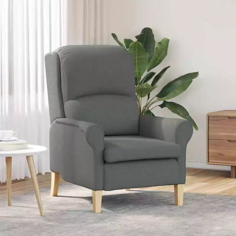 Fauteuil en tissu, cadre en bois composite 76 × 94 × 102 cm