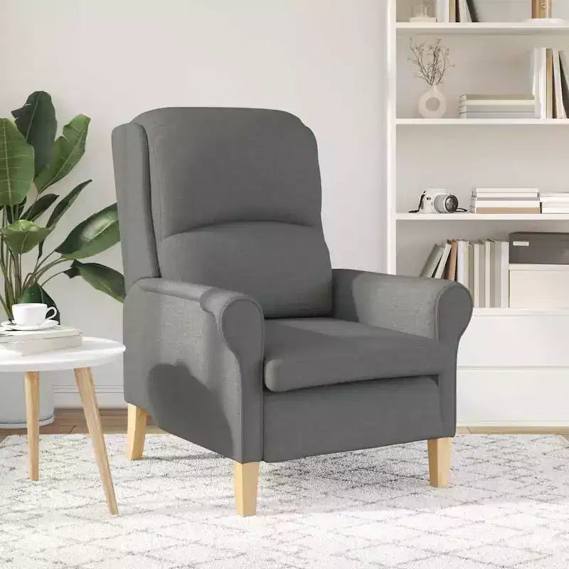 Fauteuil en tissu, cadre en bois composite 76 × 94 × 102 cm
